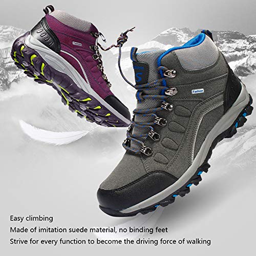 Shoes Zapatillas Altas de Senderismo para Hombre y Mujer, Botas de Bicicleta de montaña Impermeables y a Prueba de Viento, Botas de Trekking Casuales y Altas, Viajes al Aire Libre, montañismo ZDDAB