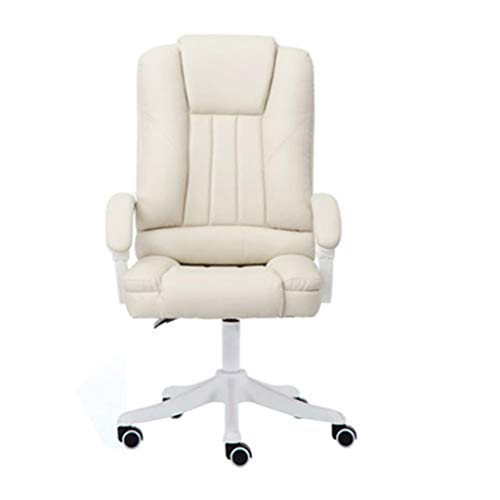 Silla De Oficina, Silla Giratoria Ergonómica De Oficina con Reposabrazos Sillas De Trabajo Giratorias Altas Y De Respaldo Alto Altura Ajustable Beige