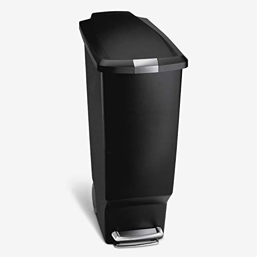 simplehuman CUBO ESTRECHO 40 L NEGRO, 40 litros