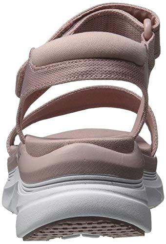 Skechers D'lux Walker New Block, Sandalias Deportivas Mujer, Colorete, 38 EU