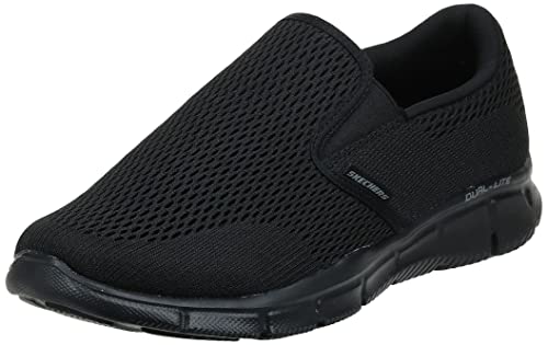 Skechers Equalizer Double-Play, Zapatillas sin Cordones Hombre, Black, 41 EU