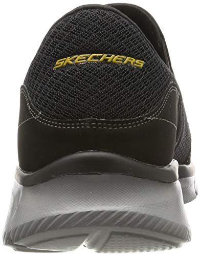 Skechers Equalizer Persistent, Zapatillas sin Cordones Hombre, Black, 45 EU