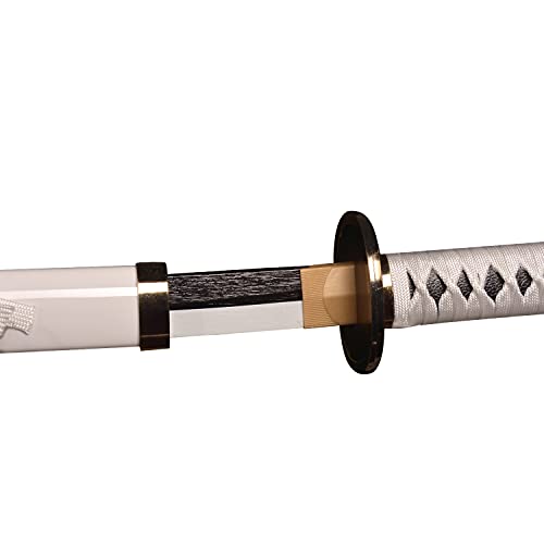 Skyward Blade Espada de madera Roronoa Zoro Katana, Anime Original Textura japonesa Samurai Spada, Wado Ichimonji Katana para colección Cosplay 40 pulgadas