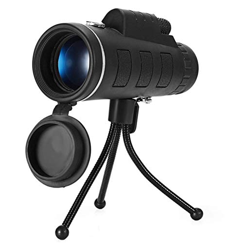 SLSFJLKJ telescopio monocular Productos para Exteriores de Alta definición Alta Potencia de Doble Tono con función de brújula 40X60 Claro Telescopio monocular