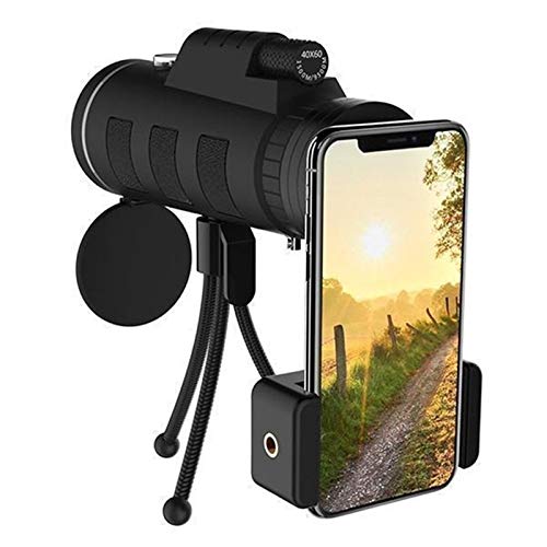 SLSFJLKJ telescopio monocular Productos para Exteriores de Alta definición Alta Potencia de Doble Tono con función de brújula 40X60 Claro Telescopio monocular