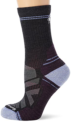 Smartwool Women's Hike Light Cushion Crew Socks Calcetines para Senderismo, Gris Oscuro, S para Mujer