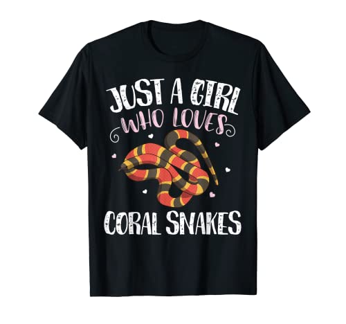 Solo una chica que ama las serpientes de coral - Divertida serpiente de coral Camiseta