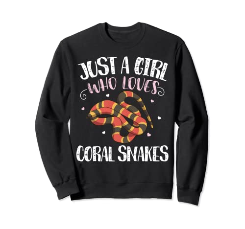 Solo una chica que ama las serpientes de coral - Divertida serpiente de coral Sudadera