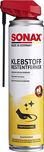 SONAX Eliminador de restos de adhesivo con EasySpray (400 ml) para superficies duras como p. ej. pintura, metal, vidrio, plástico, porcelana y madera | N.° 04773000