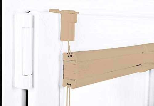 Sonello Estor Cortina Plisada sin taladrar 50cm x 100cm Beige, Cortina Enrollable Plisado Cortina Plisada para Puerta y Ventana persianas protección de la intimidad protección Solar estores palisados