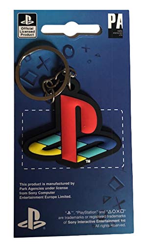 SONY PLAYSTATION - Logo - Oficial Llavero de goma - Negro, OS