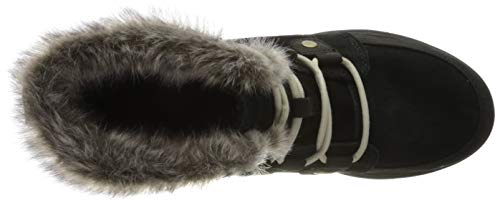 Sorel Explorer Joan Botas para nieve para Mujer, Negro (Black/Dark Stone), 39 EU