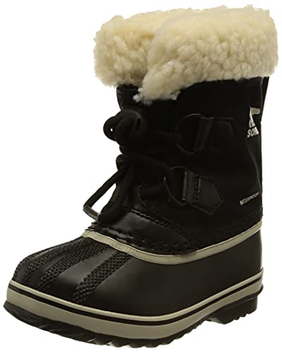 Sorel Niños Unisex Botas de invierno Yoot Pac Nylon, Color: Negro, Talla: 35