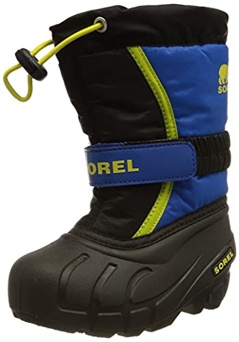 Sorel Youth flurry Botas de invierno para Unisex Niños, Negro (Black/Super Blue), 39 EU