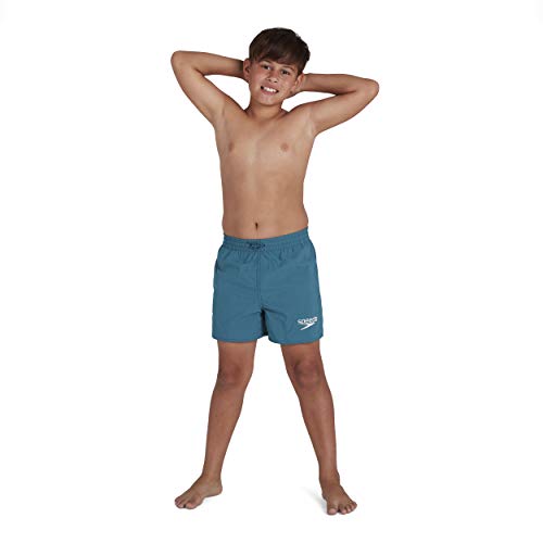 Speedo Essential 13" Pantalones Cortos de Natación, Niños, Verde (Swell Green), XS