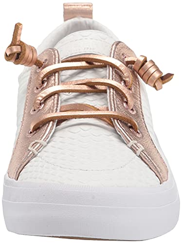 Sperry womens Crest Vibe Sneaker, White Multi, 10 US