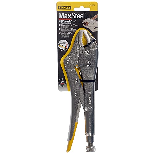 Stanley 0-84-809 - Mordaza bloqueable Maxsteel boca curva de 225 mm