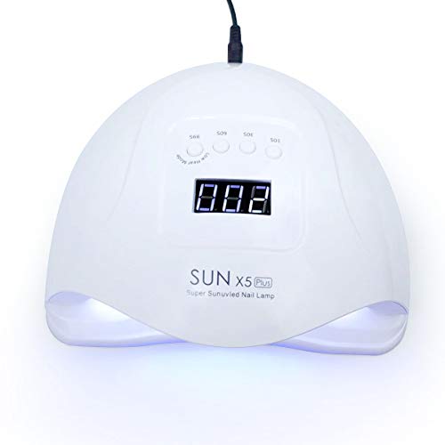 Summerwindy Sun X5 Plus Lámpara Led 80W Secador De U？as Pantalla Lcd 36 Led Lámpara De Secador De U？as Para Curar Gel Polish Auto Sensor Timer Nail Manicure Eu Plug