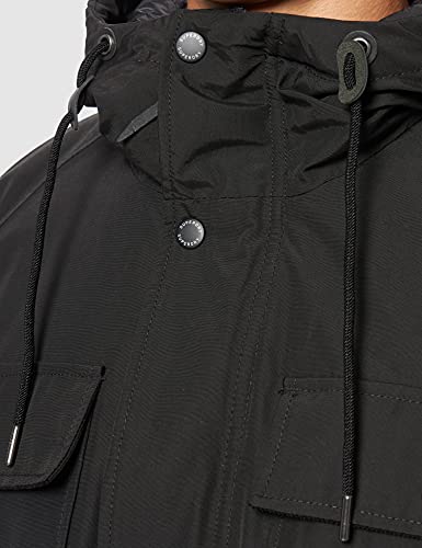 Superdry Parka Acolchada de montaña, Negro, M para Hombre