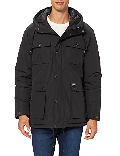 Superdry Parka Acolchada de montaña, Negro, M para Hombre