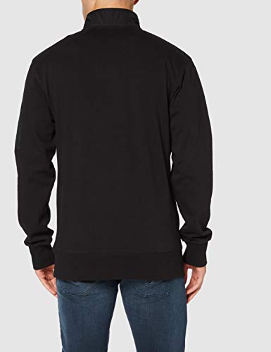 Superdry Tech Code Half Zip Track Sudadera, Negro (Black 02a), L para Hombre