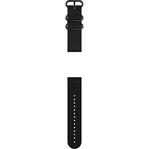 Suunto Traverse Alpha Black Textile Strap Correa de Silicona, Unisex, Negro, Talla Única