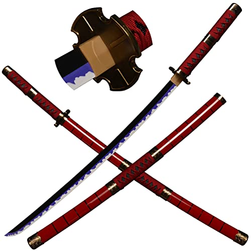 Sword Man Bamboo Cosplay Anime Espada Katana, Roronoa Zoro Katana, Sandai Kitetsu Katana Espada 103cm / 40 Pulgadas