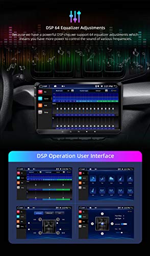 SXAUTO Android 10 Autoradio Compatible VW Seat/Skoda/Polo/Passat/Golf - [4G+64G] - [Built-in DSP+Carplay+Android Auto] - Gratis Cámara Canbus - Dab 4G WiFi BT5.0 Volante 360-Cámara - 9 Pulgada 2 DIN