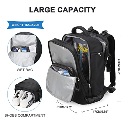 SZLX mochila de viaje para mujer, mochila de transporte, mochila de senderismo, mochila impermeable para deporte al aire libre, mochila informal para la escuela, bolsa para computadora portátil