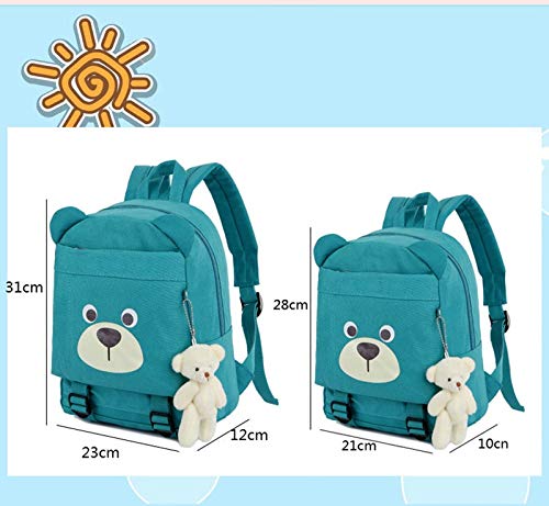 T-ara The New Bags - Mochila de oso de dibujos animados para niños pequeños y niños, mochila esencial para senderismo (color: jacinto, tamaño: mediano)