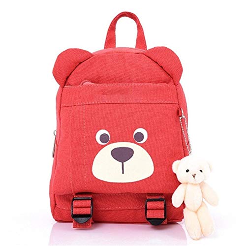 T-ara The New Bags - Mochila de oso de dibujos animados para niños pequeños y niños, mochila esencial para senderismo (color: jacinto, tamaño: mediano)