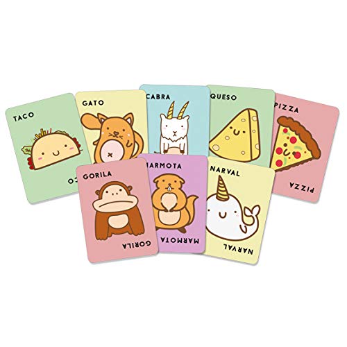 Taco Gato Cabra Queso Pizza – Lúdilo, Juego de cartas divertido, juegos de viaje, juega con amigos o con familia, party, juego de mesa, velocidad, concentración