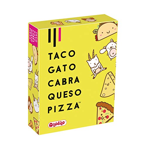 Taco Gato Cabra Queso Pizza – Lúdilo, Juego de cartas divertido, juegos de viaje, juega con amigos o con familia, party, juego de mesa, velocidad, concentración