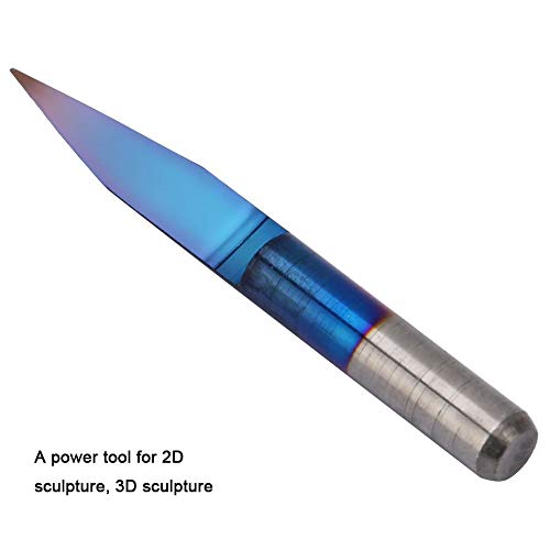 Taidda Broca de grabado de PCB, Bit de grabado de ruta CNC 10 piezas 3.175 Herramienta de enrutador CNC de bit de grabado de PCB de acero de tungsteno de calidad superior 2