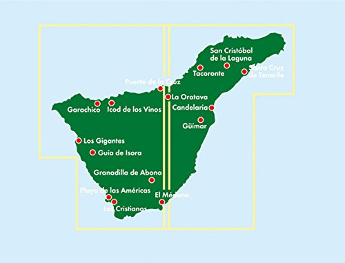 Tenerife, mapa de carreteras. Escala 1:50.000. Freytag & Berndt.: Toeristische wegenkaart 1:50 000: AK 0523 (Auto karte)