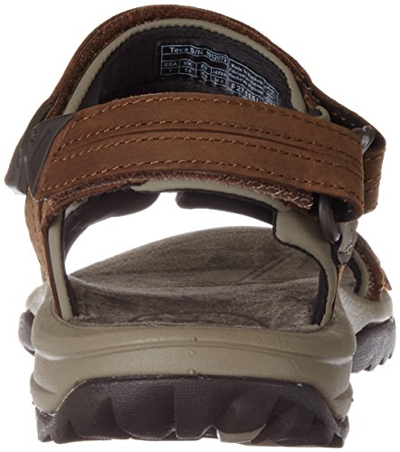 Teva W Terra Fi Lite Leather, Sandalias de Punta Descubierta Mujer, Marrón Braun Brown 556, 36 EU