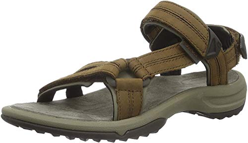 Teva W Terra Fi Lite Leather, Zapatillas de Atletismo Mujer, MarrÃƒ³n Braun Brown 556, 37 EU