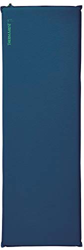 Therm-a-Rest Unisex's Basecamp Pad WingLock Espuma Camping, Poseidon Azul, Regular