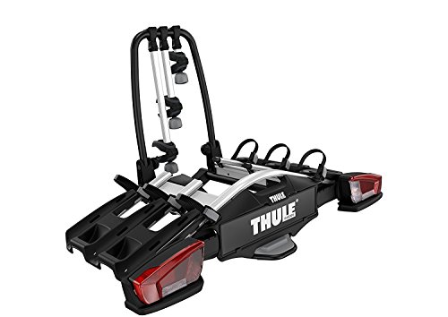 Thule Velocompact 3 13-Pin, Portabicicletas Compacto Y Ligero para Uso Diario . + Velocompact 4Th Bike Adapter, Aumenta La Capacidad del Portabicicletas Velocompact 926/927 En Una Bicicleta.