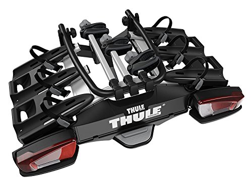 Thule Velocompact 3 13-Pin, Portabicicletas Compacto Y Ligero para Uso Diario . + Velocompact 4Th Bike Adapter, Aumenta La Capacidad del Portabicicletas Velocompact 926/927 En Una Bicicleta.