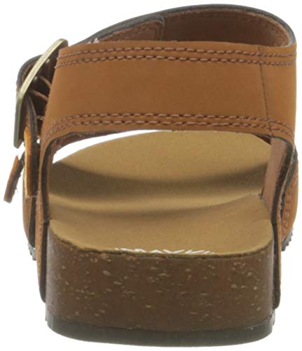 Timberland Castle Island 2 Strap (Youth), Sandalias Unisex niños, Marrón Rust, 32 EU