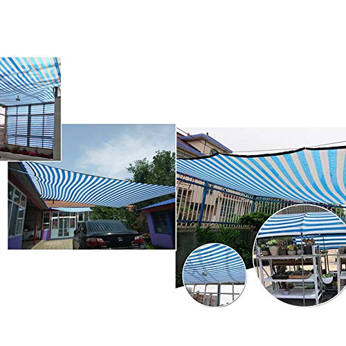 Toldos HUO, Sombrilla Azul Sunscreen High-End Villa Patio Greenhouse Coche Techo Red de Aislamiento (Tamaño : 4x6m)