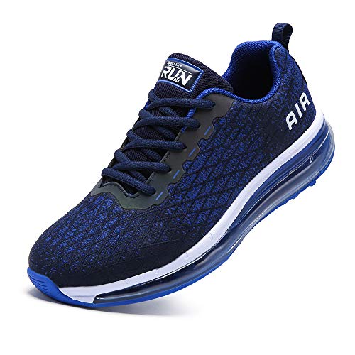 Torisky Zapatillas Deportivoas Hombre Mujer Air Zapatos de Deporte Running Sneakers Correr Gimnasio Casual, Azul, Talla 39EU (8998-BL39)