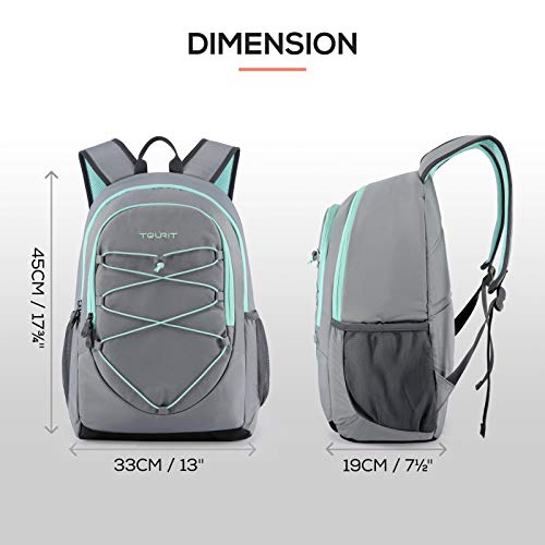 TOURIT Mochila Nevera Mochila Térmica Nevera Portatil Mochila Ligera con Enfriador Genial para el Almuerzo, Picnics, Senderismo, Playa, Parque o Día Viajes, Barbacoa, 28 Latas