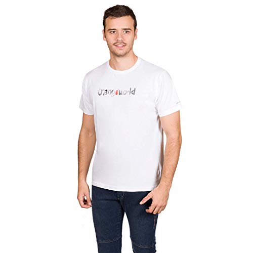 Trangoworld Camiseta Watercolour, Hombre, Blanco, L