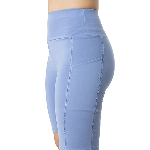 Trendcool Pantalones Cortos Mujer. Pantalones Chandal Mujer. Mallas Cortas Mujer. Short Deportivo Mujer. Shorts Elasticos Fitness Azul (M7, S/M)