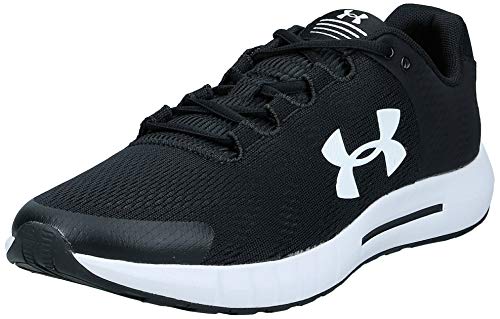 Under Armour UA Micro G Pursuit BP, Zapatillas para Correr, Hombre, Negro (Black / White / White), 44 EU