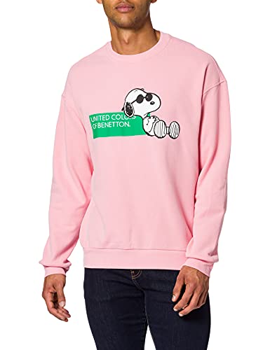 United Colors of Benetton Malla G/C M/L 3ac4j19d8 Sudadera con Capucha, Rosa 03a, Hombre