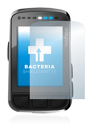 upscreen Protector de Pantalla Mate Compatible con Wahoo Elemnt Bolt V2 GPS Película Protectora Antibacteriana - Anti-Reflejos, Anti-Huellas