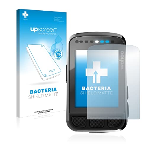 upscreen Protector de Pantalla Mate Compatible con Wahoo Elemnt Bolt V2 GPS Película Protectora Antibacteriana - Anti-Reflejos, Anti-Huellas